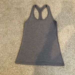 Gray lululemon Racer Back Tank Top